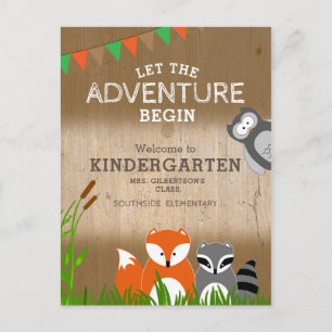 Animal Adventure   Welcome To Kindergarten Postcard