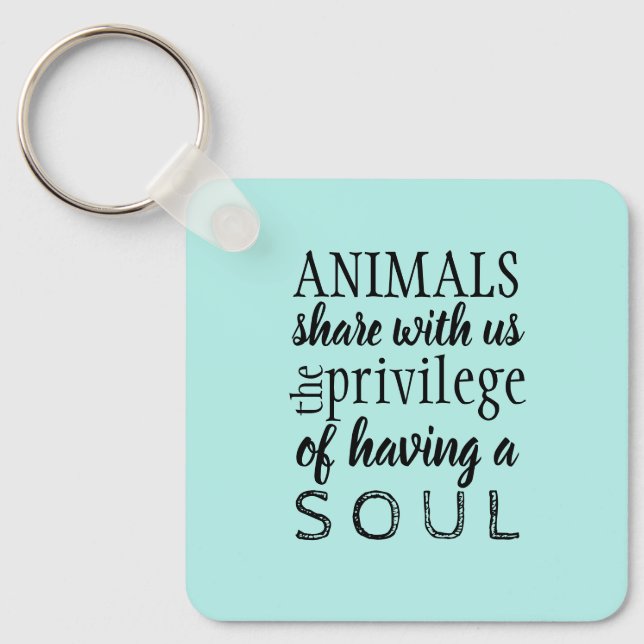 Animal advocate welfare keychain (Front)