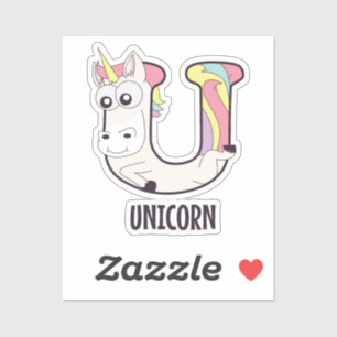 Animal Alphabet Letter - U (Unicorn)