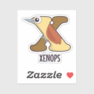 Animal Alphabet Letter - X (Xenops)