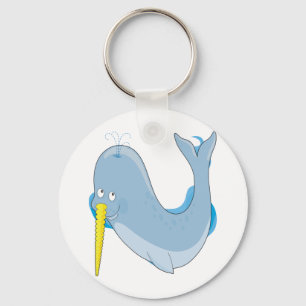 Animal Alphabet Narwhal Keychain