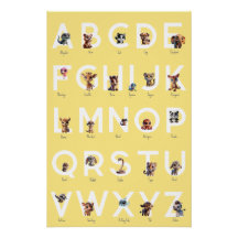 Animal Alphabet Poster