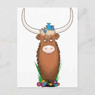 Animal Alphabet Yak Postcard