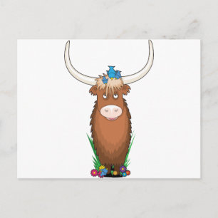 Animal Alphabet Yak Postcard