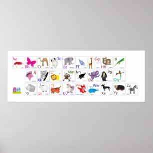 Animal Alphabets Poster