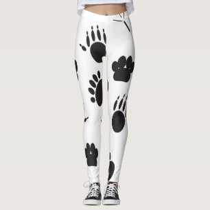 Animal and Bird Footprint Leggings