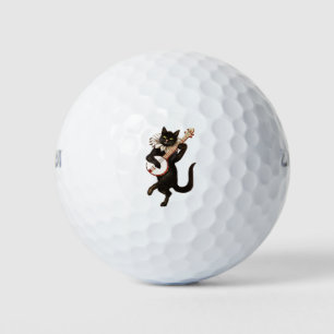 Animal Anthropomorphic Cat Feline Golf Balls