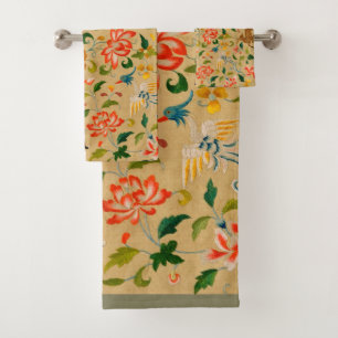 Animal Antique Horse Bird Deer Rabbit Bath Towel Set