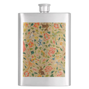 Animal Antique Horse Bird Deer Rabbit Hip Flask