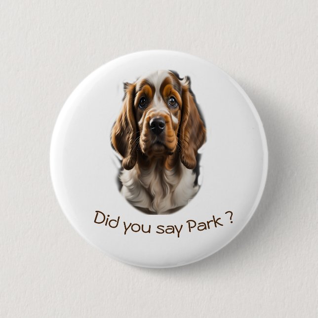 Animal Art 2 Inch Round Button (Front)