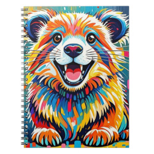 Animal art design featuring bold, dynamic notebook