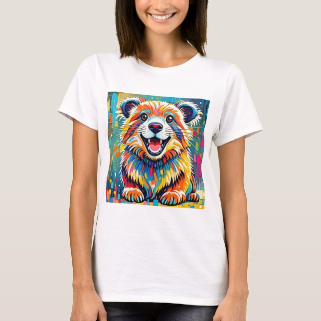 Animal art design featuring bold, dynamic T-Shirt (Front)