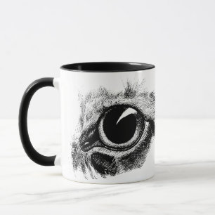 Animal art Illustration Cats Eye Vintage Drawing Mug