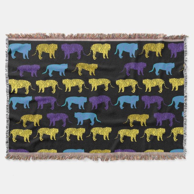 Animal Art Tigers   Throw Blanket (Front)