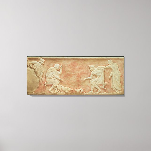 Animal baiting canvas print (Front)