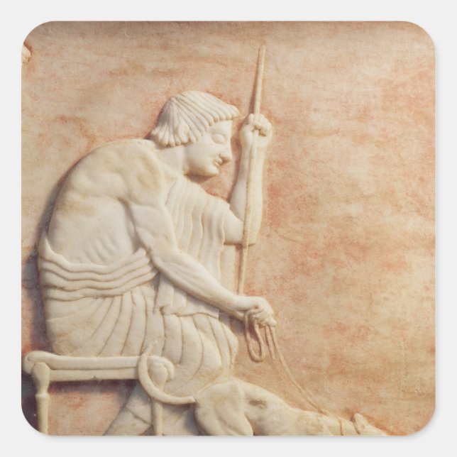 Animal baiting square sticker (Front)