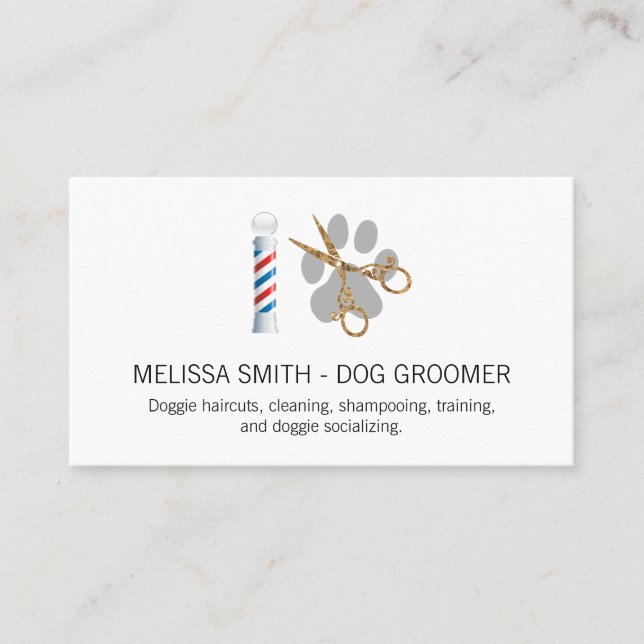Animal Barber Business Card (Front)