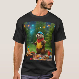 "Animal BBQ Party - Fun and Whimsical T-shirt De