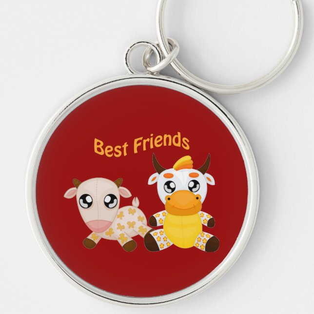 Animal Best Friends Keychain (Front)