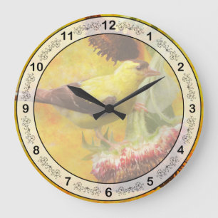 Animal - Bird - For the birds Large Clock