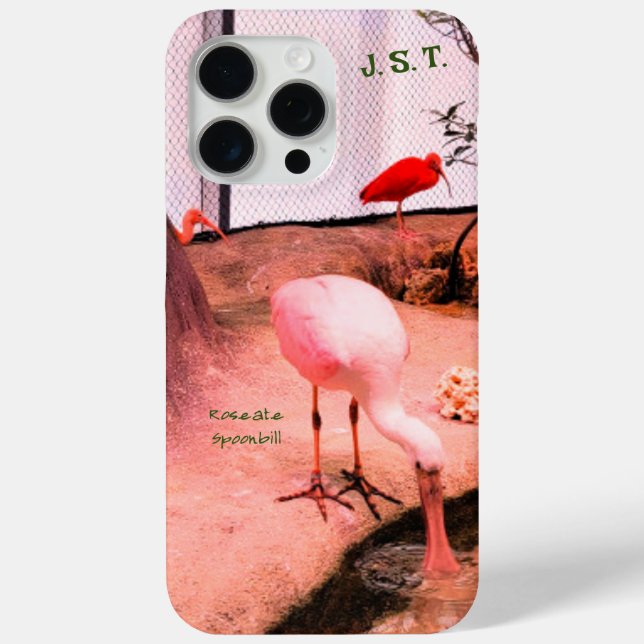 Animal Birds Roseate Spoonbill iPhone / iPad case (Back)