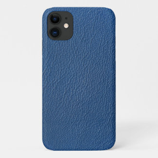 Animal Blue leather Print iPhone 11 Case