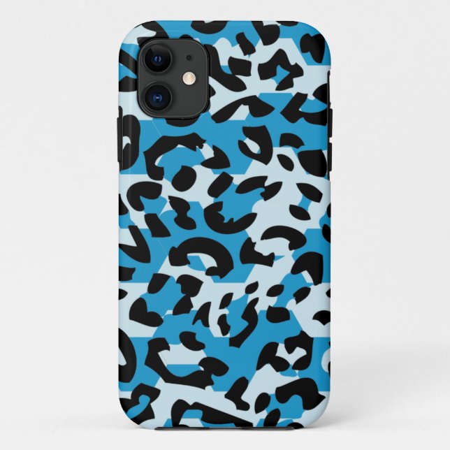 Animal Blue Leopard Pattern iPhone5 Case (Back)