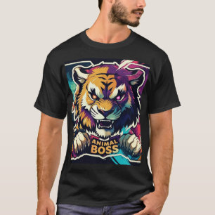 Animal Boss Lion T-Shirt   Bold King of Jungle 