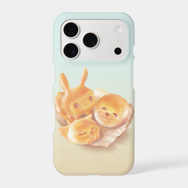 Animal Bread Basket: Smiling Bichon, Bunny & Cat (Back)