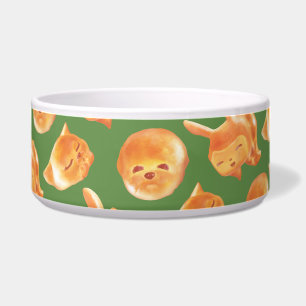 Animal Bread Basket: Smiling Bichon, Bunny & Cat