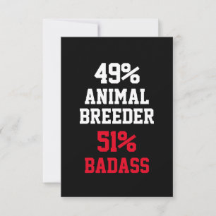 Animal Breeder Badass Card