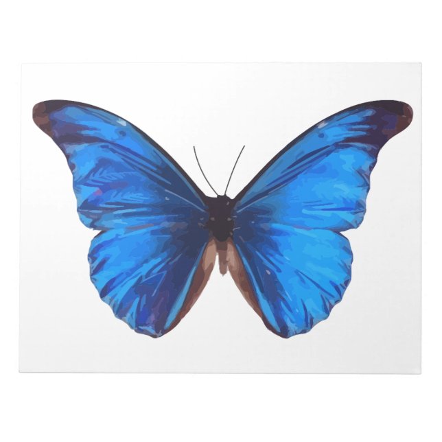 Animal Butterfly Insect Nature Morpho Blue Post-it Notepad (Front)