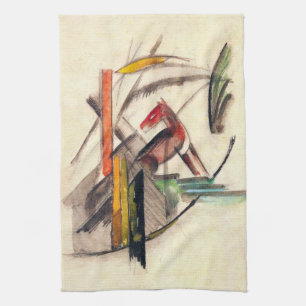 Animal by Franz Marc, Vintage Expressionism Art Kitchen Towel