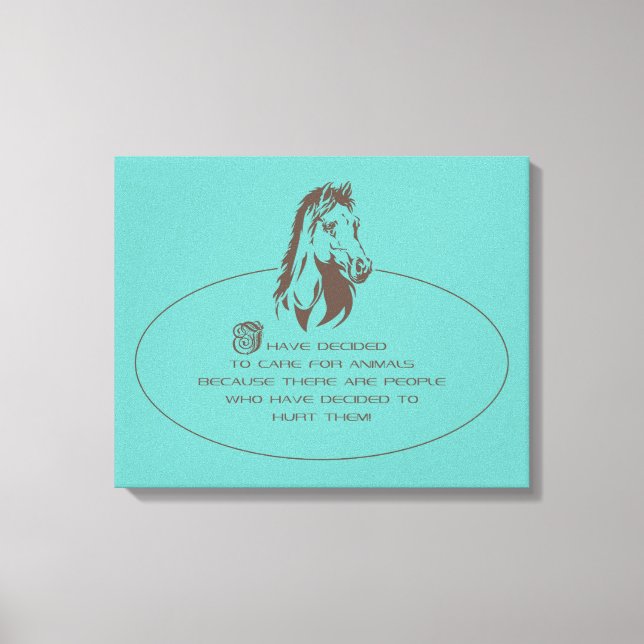 Animal Care Logo - Wrapped Canvas (Front)