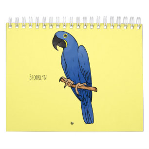 Animal cartoon illustration calendar