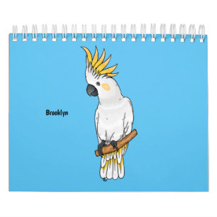 Animal cartoon illustration calendar