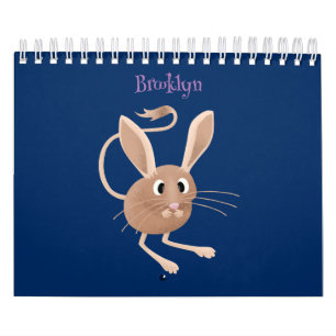 Animal cartoon illustration calendar