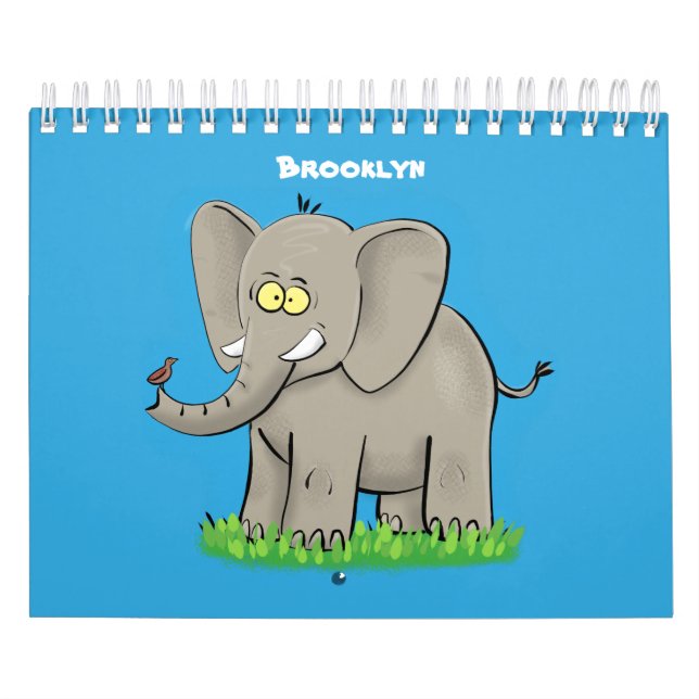 Animal cartoon illustration calendar (Cover)