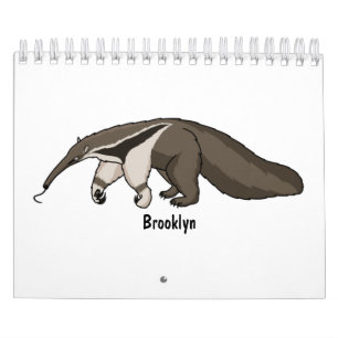 Animal cartoon illustration calendar