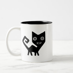 Animal Cat Cougar Mammal Mountain Lion Panther Two-Tone Coffee Mug