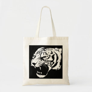 Animal Cat Found Jungle Tiger Black Cat Tote Bag