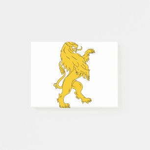 Animal Cat Heraldry Lion Mammal Stylised Post-it Notes