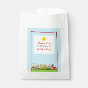 Animal Circus Train Favour Bag