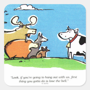 Animal Click Square Sticker