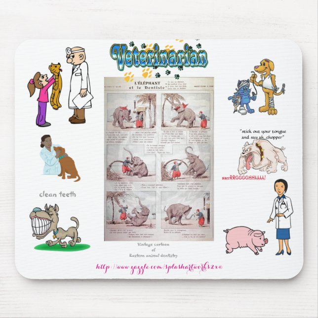 "Animal Clinic" Mouse Pad (Front)