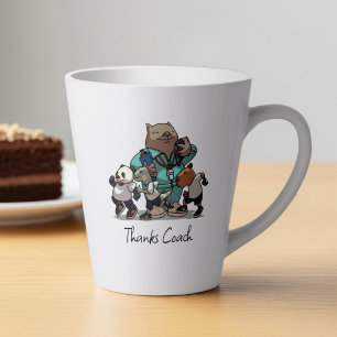 Animal Coach Thank You Gift Phys Ed Teacher Design Latte Mug