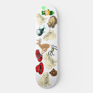 Animal Collage Boys Fun Extreme Sports Skateboard