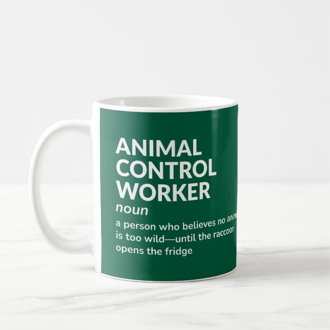Animal Control Officer Cup - Funny Definition (Left)