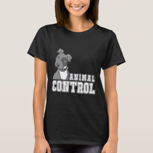 Animal Control Pit Bull Graphic Tee New