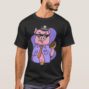 Animal  Cop Pig American Police Officer Policeman T-Shirt